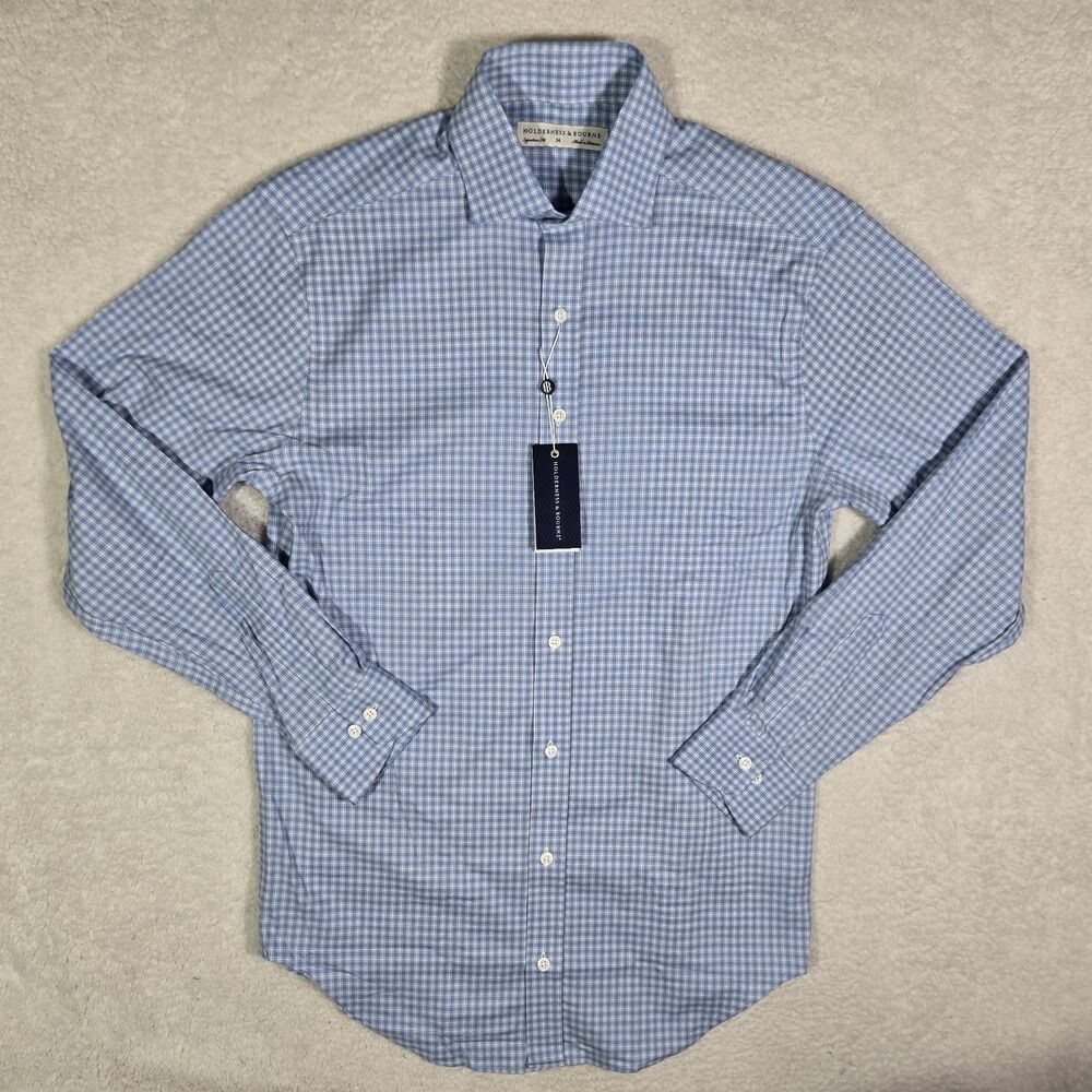 Holderness & Bourne The McColl Signature Fit Shirt Mens Medium Stretch Plaid M